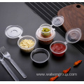 Disposable sealed plastic storage sauce box